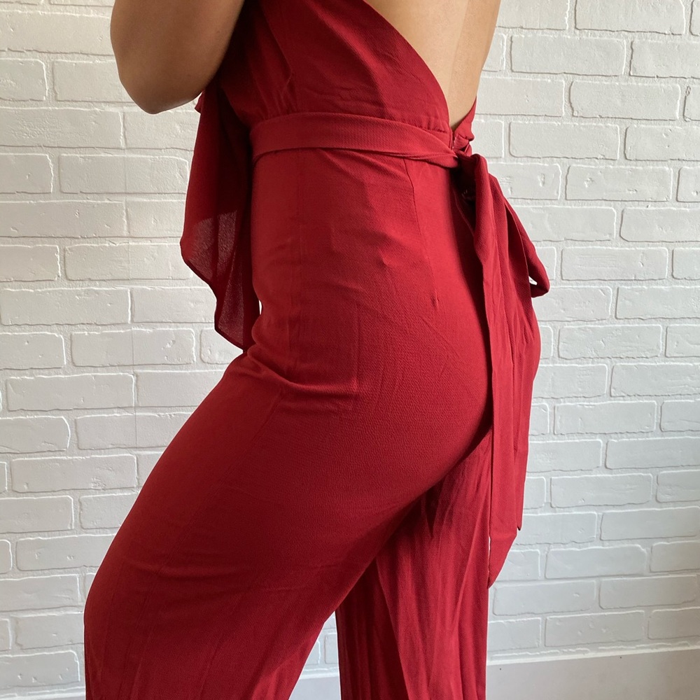 NWT Rust halter top jumpsuit